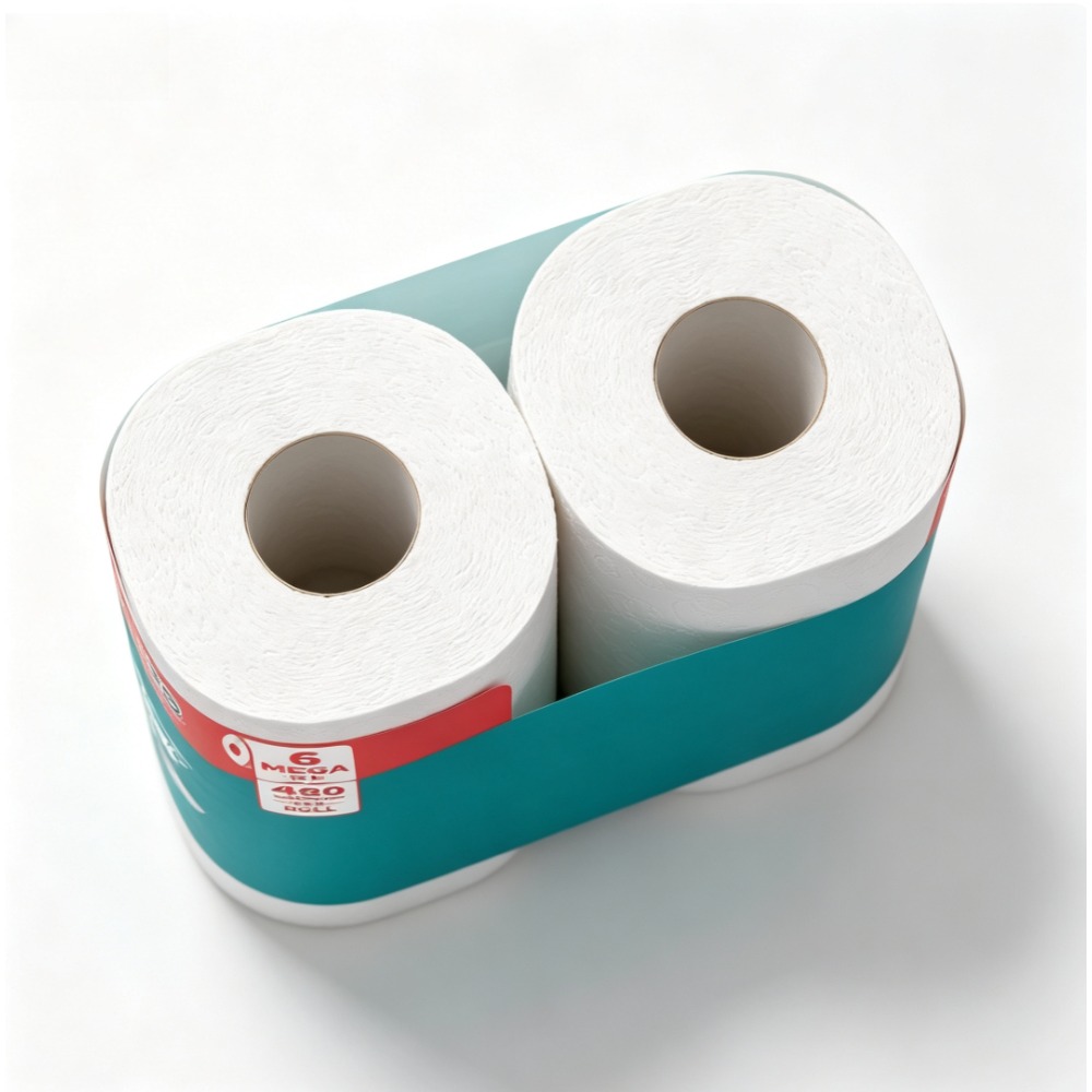 Home Bathroom Toilet - Papier toilette 2 plis, 6 rouleaux
