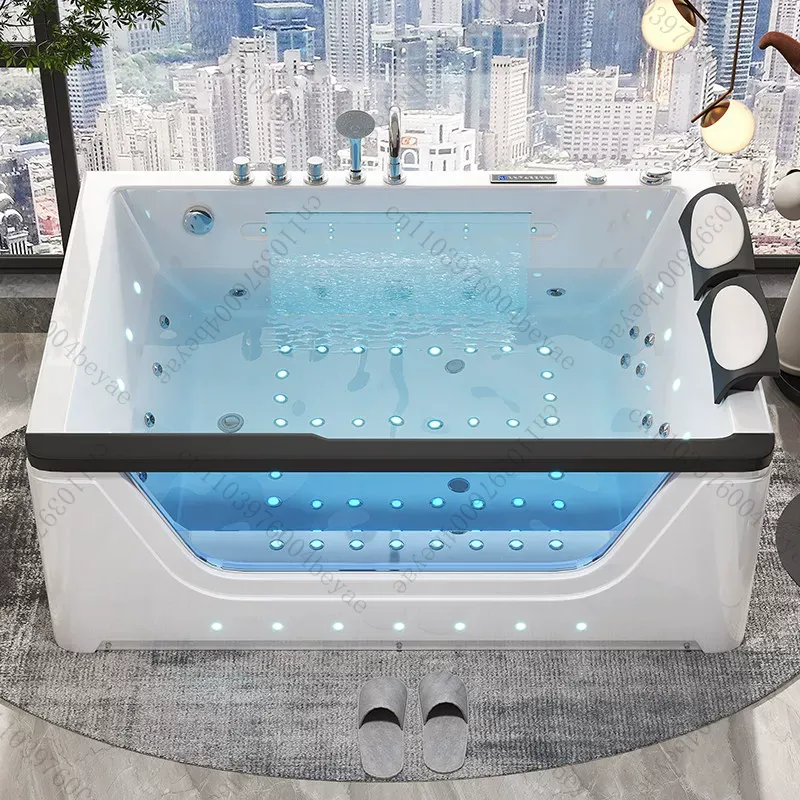 Home Bathroom Jacuzzi Tub - Jacuzzi acrylique pour 2 personnes avec