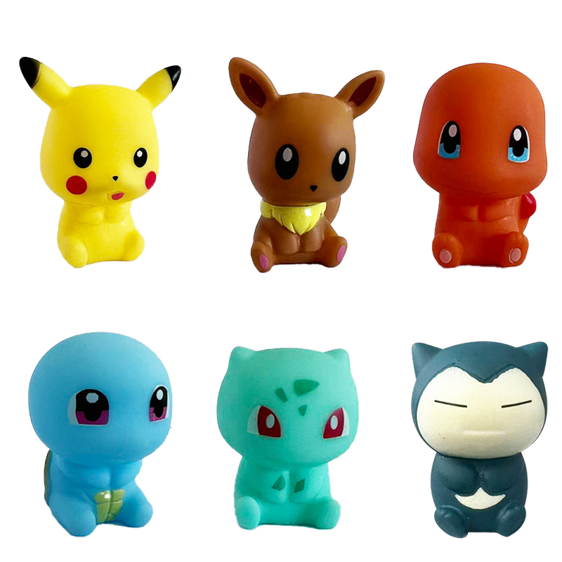 Home Bathroom Model - Jouets de bain Pokemon, 6 pièces,
