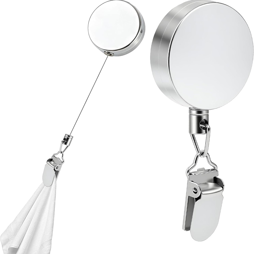 Towel Bar Stainless - Support de serviette rétractable sans perçage,