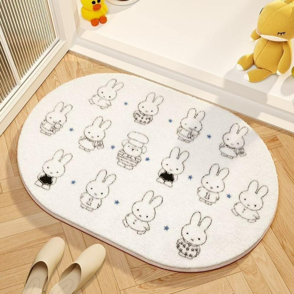 Home Bathroom Model - Tapis de sol Miffy en imitation