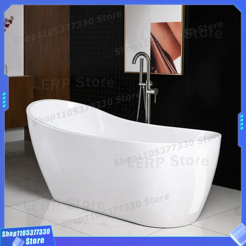Home Bathroom Jacuzzi Tub - Baignoire Jacuzzi autoportante moderne en acrylique,