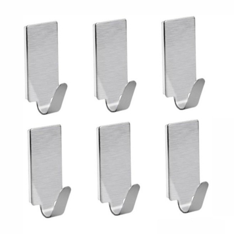 Towel Bar Stainless - Lot de 5 crochets adhésifs en