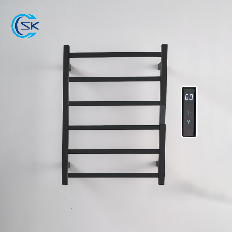 Towel Warmer Electric - Sèche-serviettes électrique noir. Sèche-serviettes électrique à