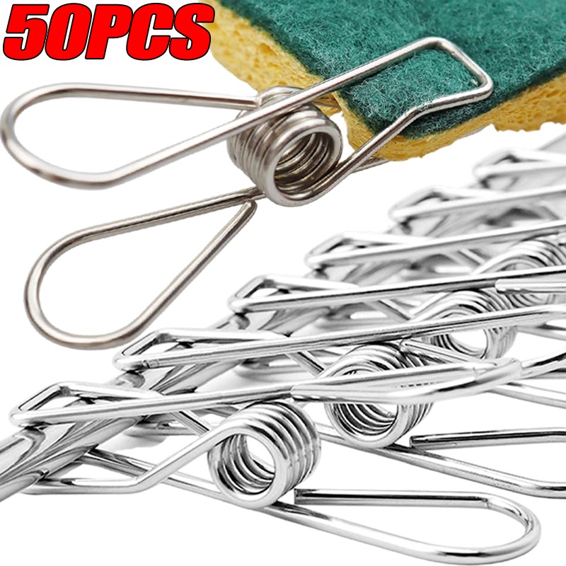 Towel Bar Stainless - 10/50 Pinces à linge multifonctionnelles en
