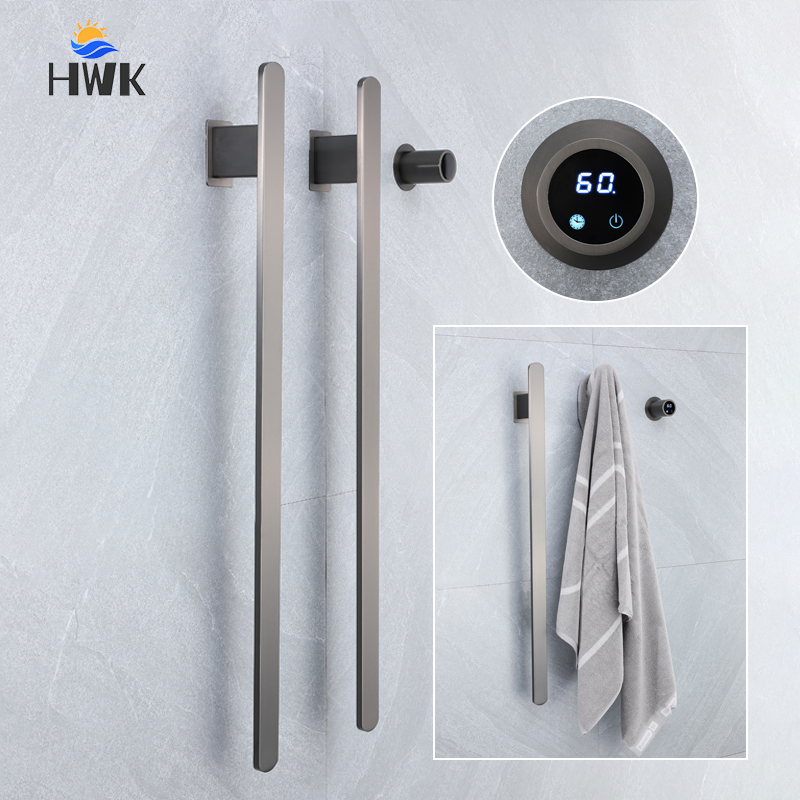 Towel Warmer Electric - Nouveau Style gris salle de bain