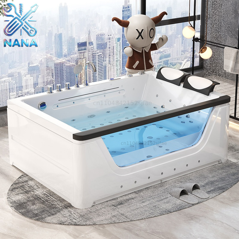 Home Bathroom Jacuzzi Tub - Jacuzzi acrylique pour 2 personnes avec