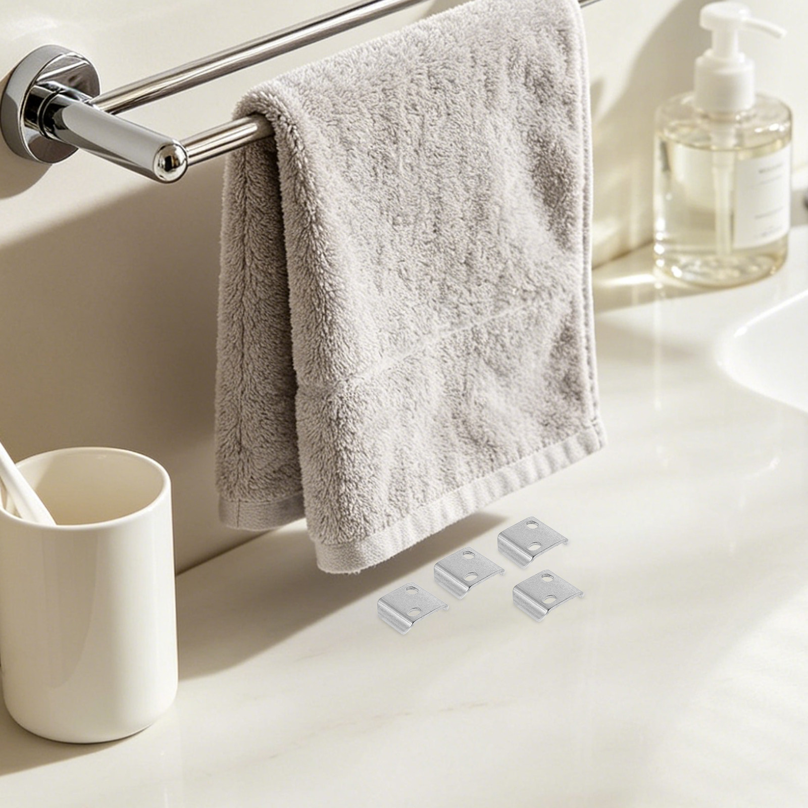 Towel Bar Stainless - Kit de fixation pour porte-serviettes de