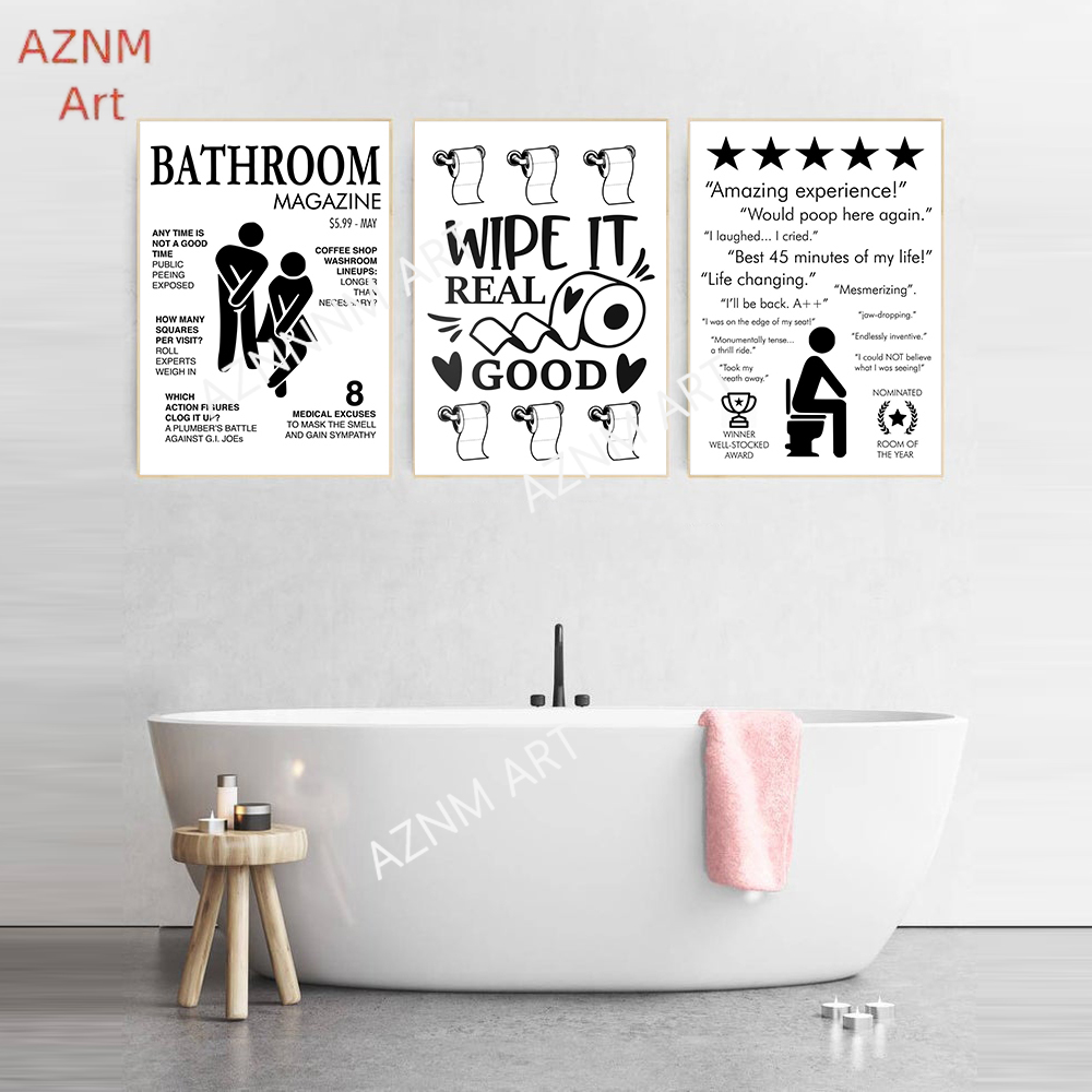 Toile d'art mural, peinture de - Home Bathroom Toilet avis et prix