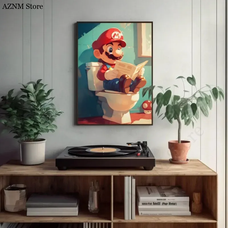 Affiche de jeu vidéo de dessin - Home Bathroom Toilet avis et prix