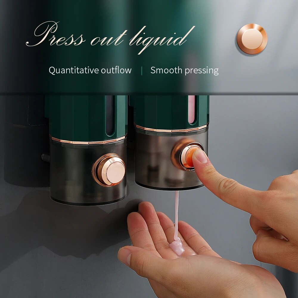 Distributeur de savon manuel 4 - Home Bathroom Wall Soap Dispenser avis et prix