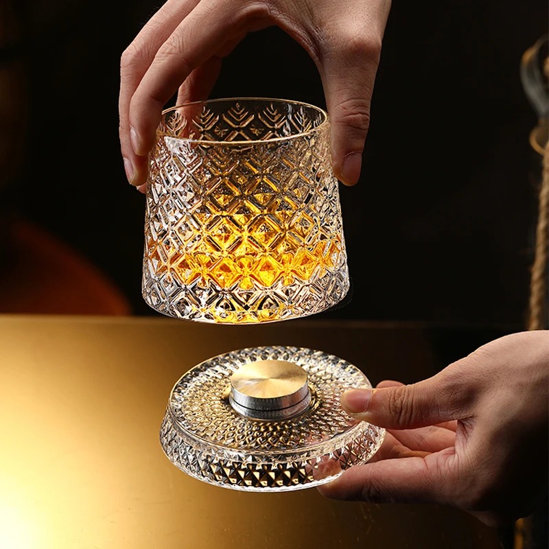 Verres à whisky rotatifs avec  - Yamazaki Home Bathroom Storage avis et prix
