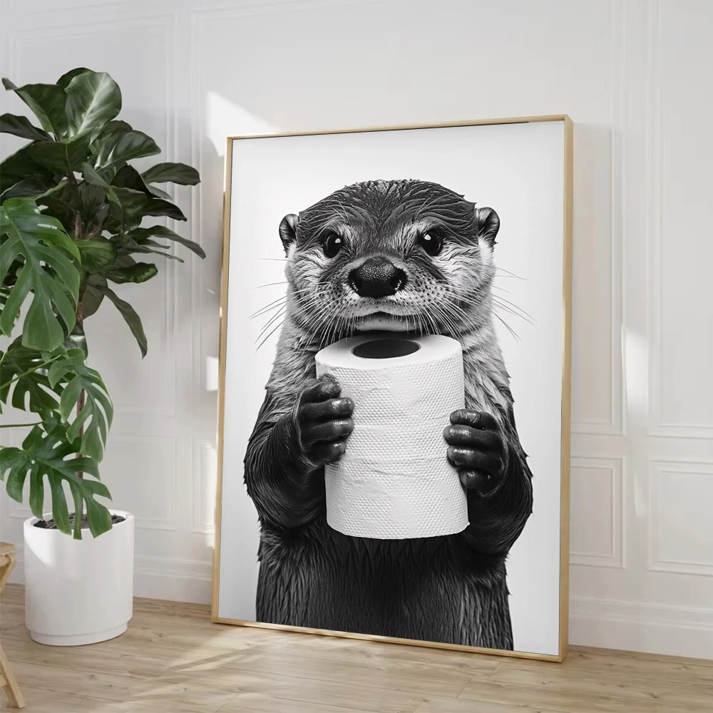 Affiche sur toile avec vache d - Home Bathroom Toilet avis et prix
