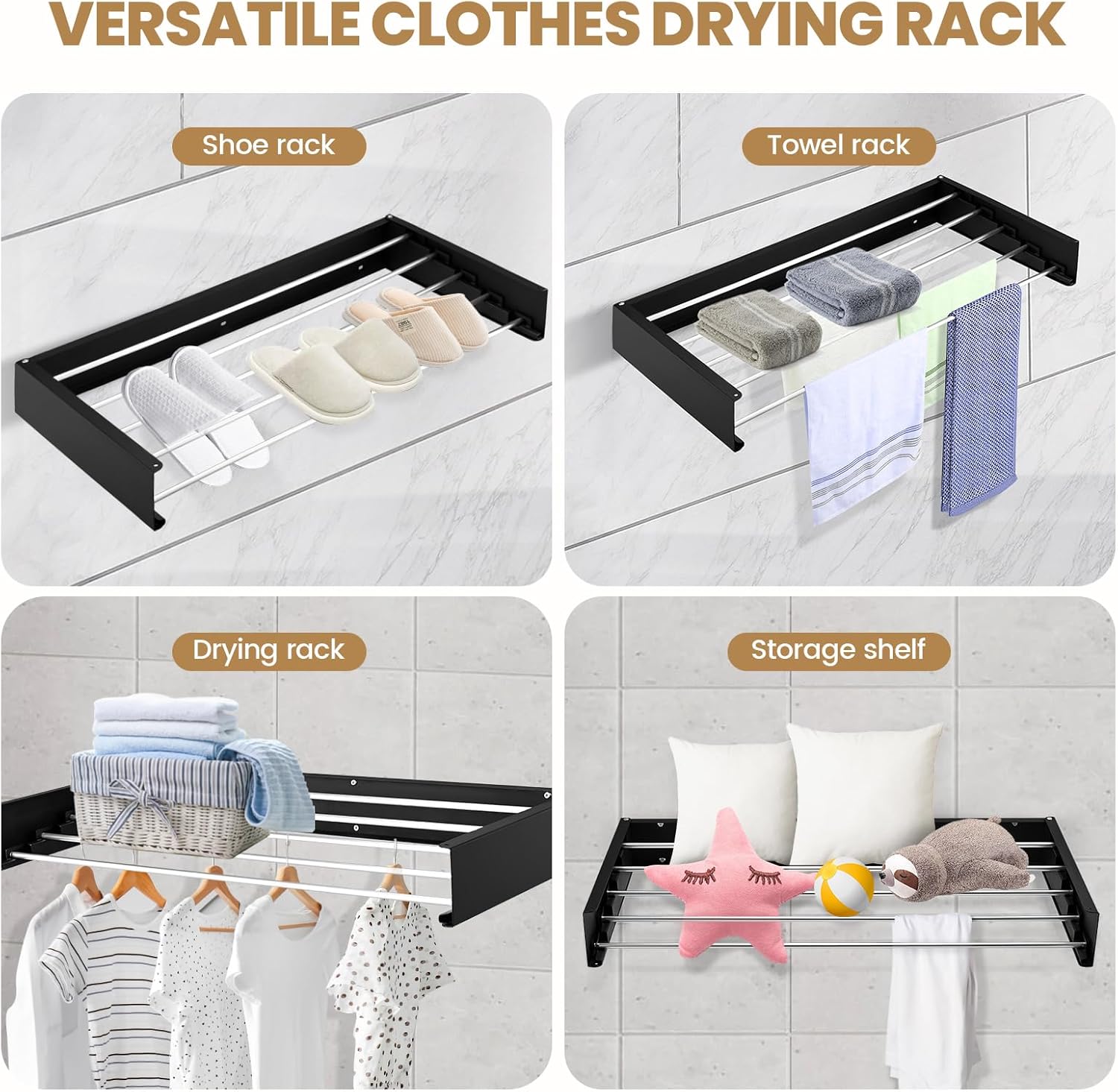 Vaccage de linge mural T1, mét - Towel Bar Stainless avis et prix