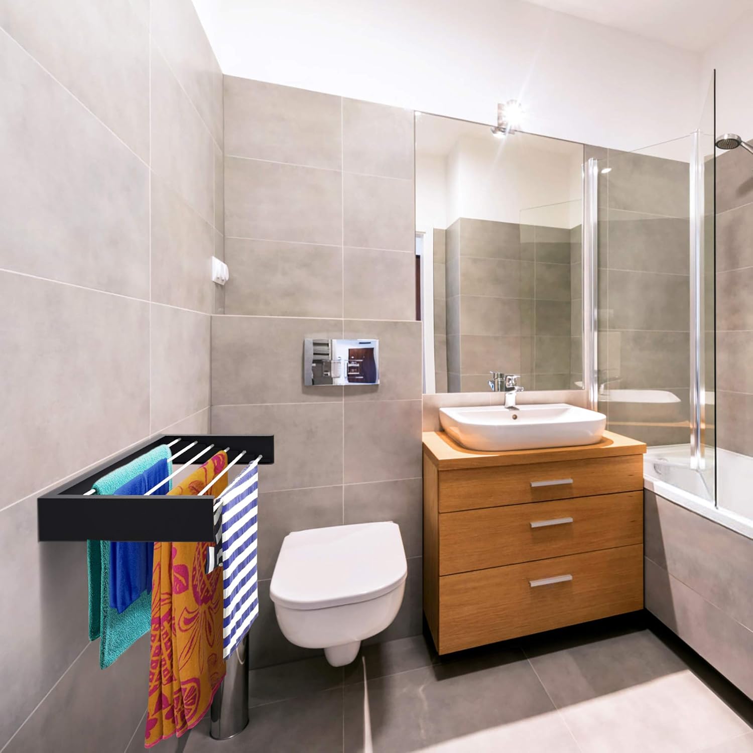 Vaccage de linge mural T1, mét - Towel Bar Stainless avis et prix