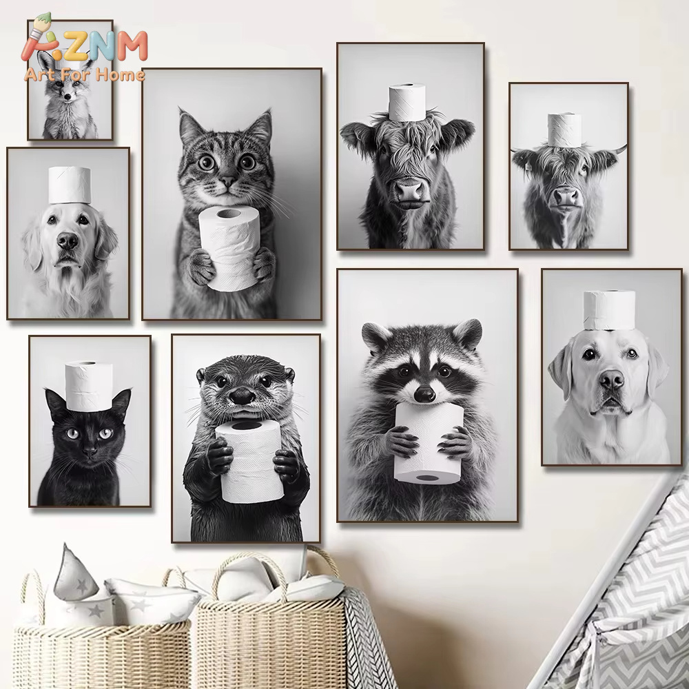 1PC, Tableau sur toile imprimé - Home Bathroom Toilet avis et prix