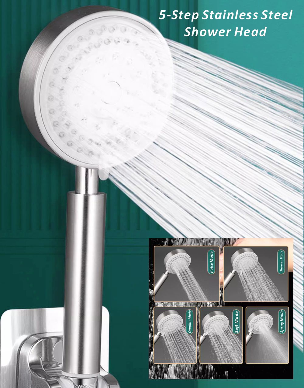 Pommeau de douche en acier ino - Home Bathroom Taps avis et prix
