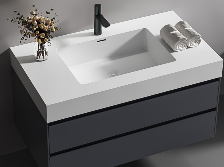Meuble-lavabo mural de luxe mo - Home Bathroom Trends avis et prix