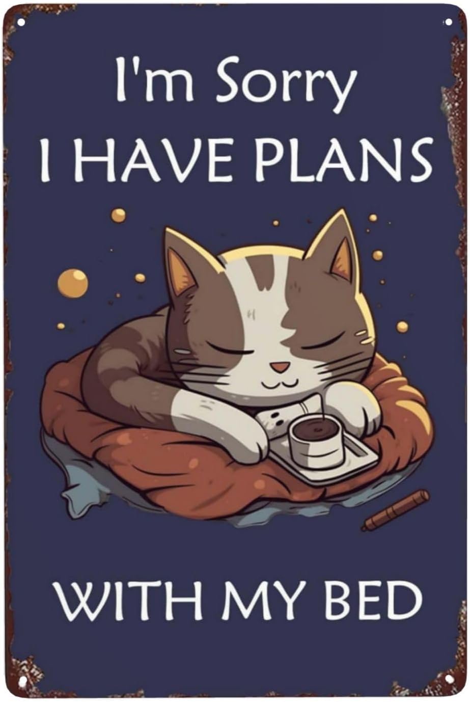 Affiche métallique Apology Cat - Home Bathroom Plan avis et prix