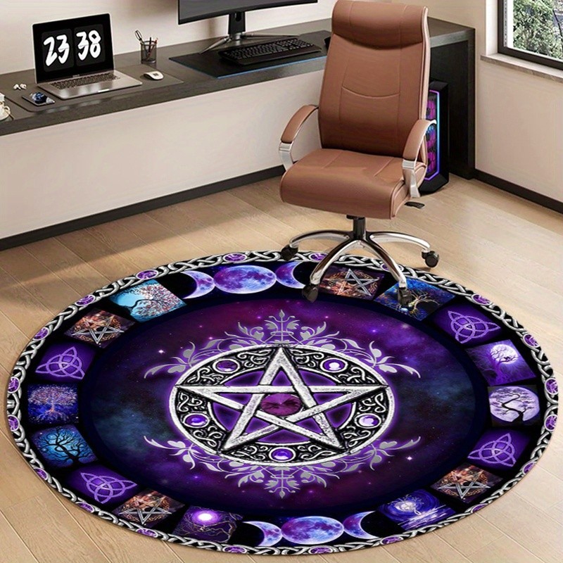 Tapis rond bleu Dragon, tapis  - Home Bathroom Trends avis et prix