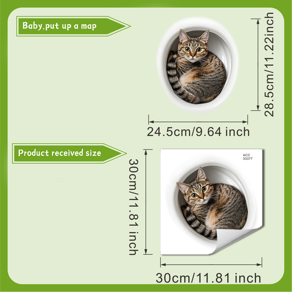 Autocollant de toilette chat d - Tiny Home Bathroom Kit avis et prix