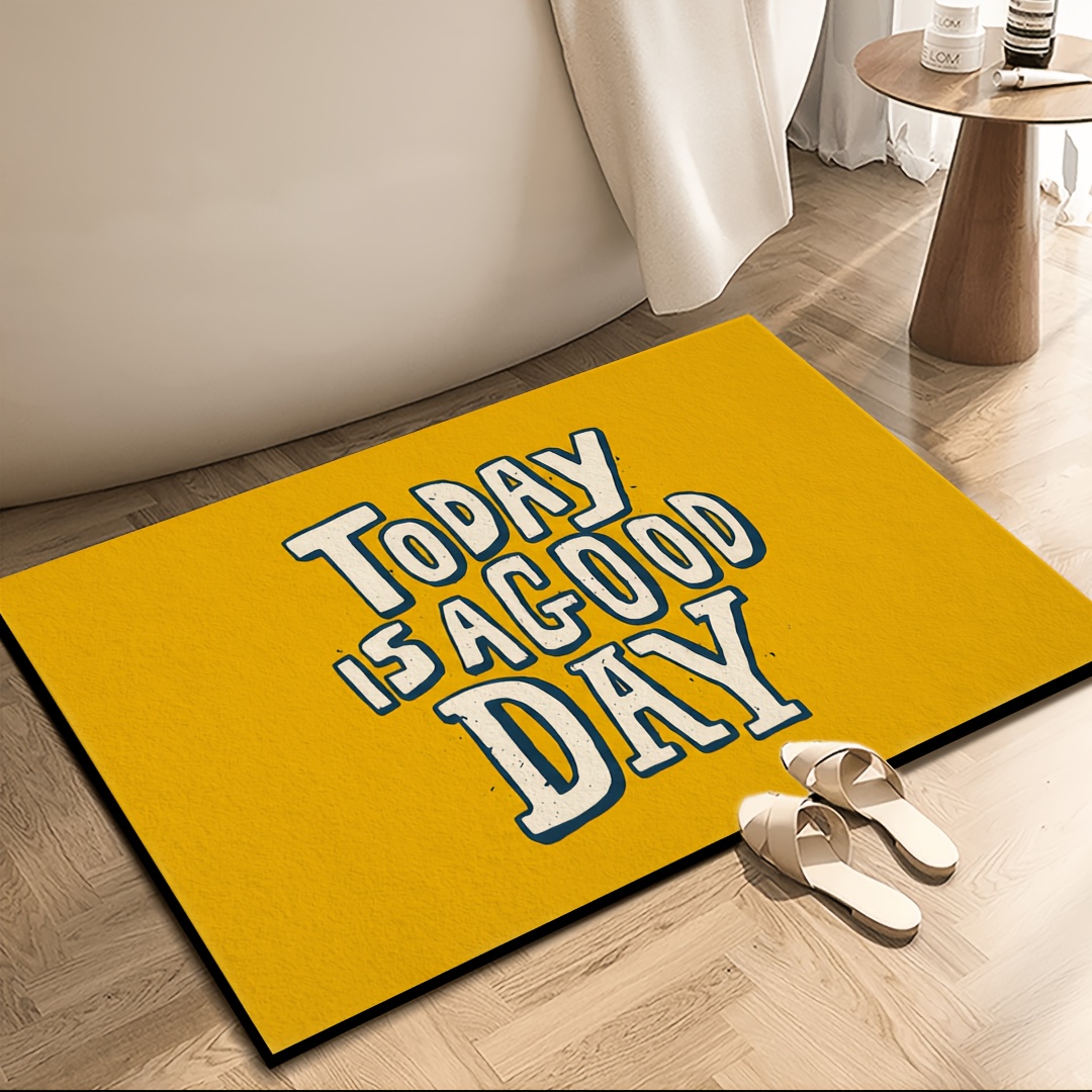 Tapis de porte jaune avec cita - Home Goods Bathroom Rugs avis et prix