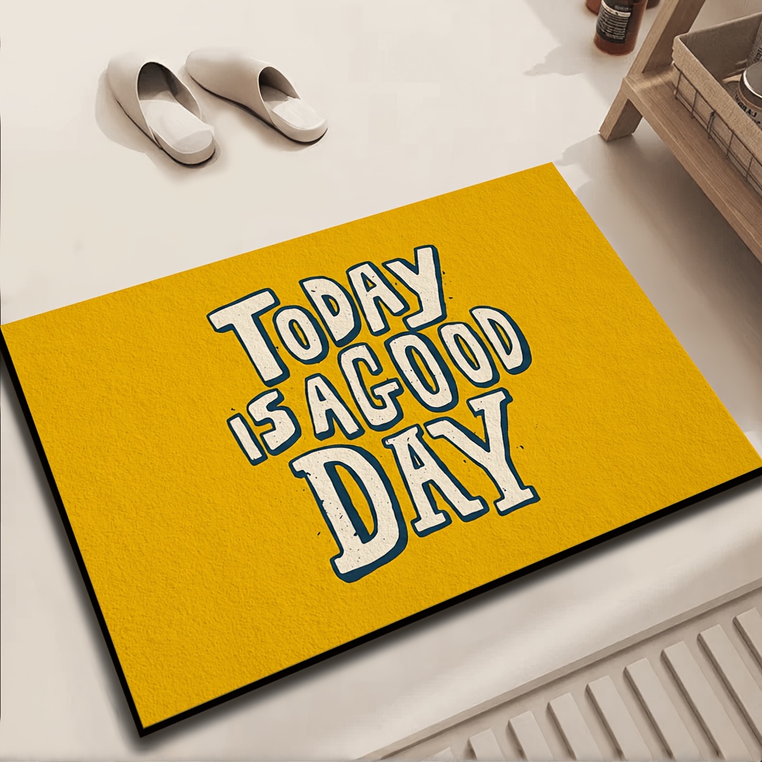 Tapis de porte jaune avec cita - Home Goods Bathroom Rugs avis et prix