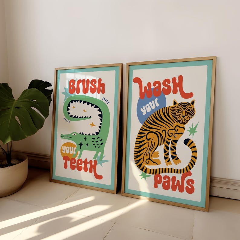 2 pièces/ensemble tigre laver  - Home Bathroom Toilet avis et prix