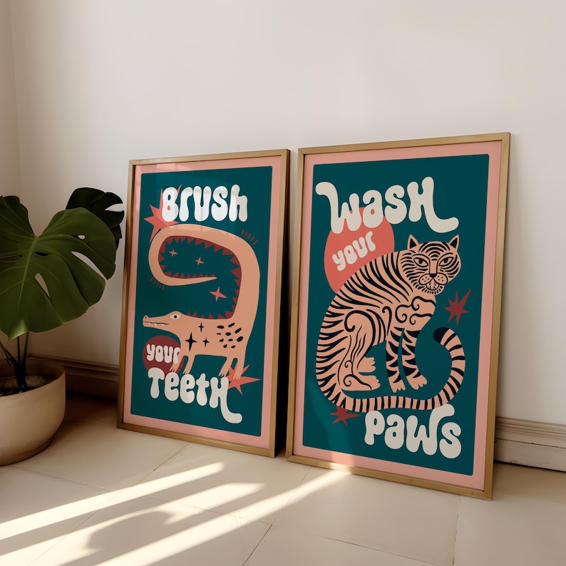 2 pièces/ensemble tigre laver  - Home Bathroom Toilet avis et prix